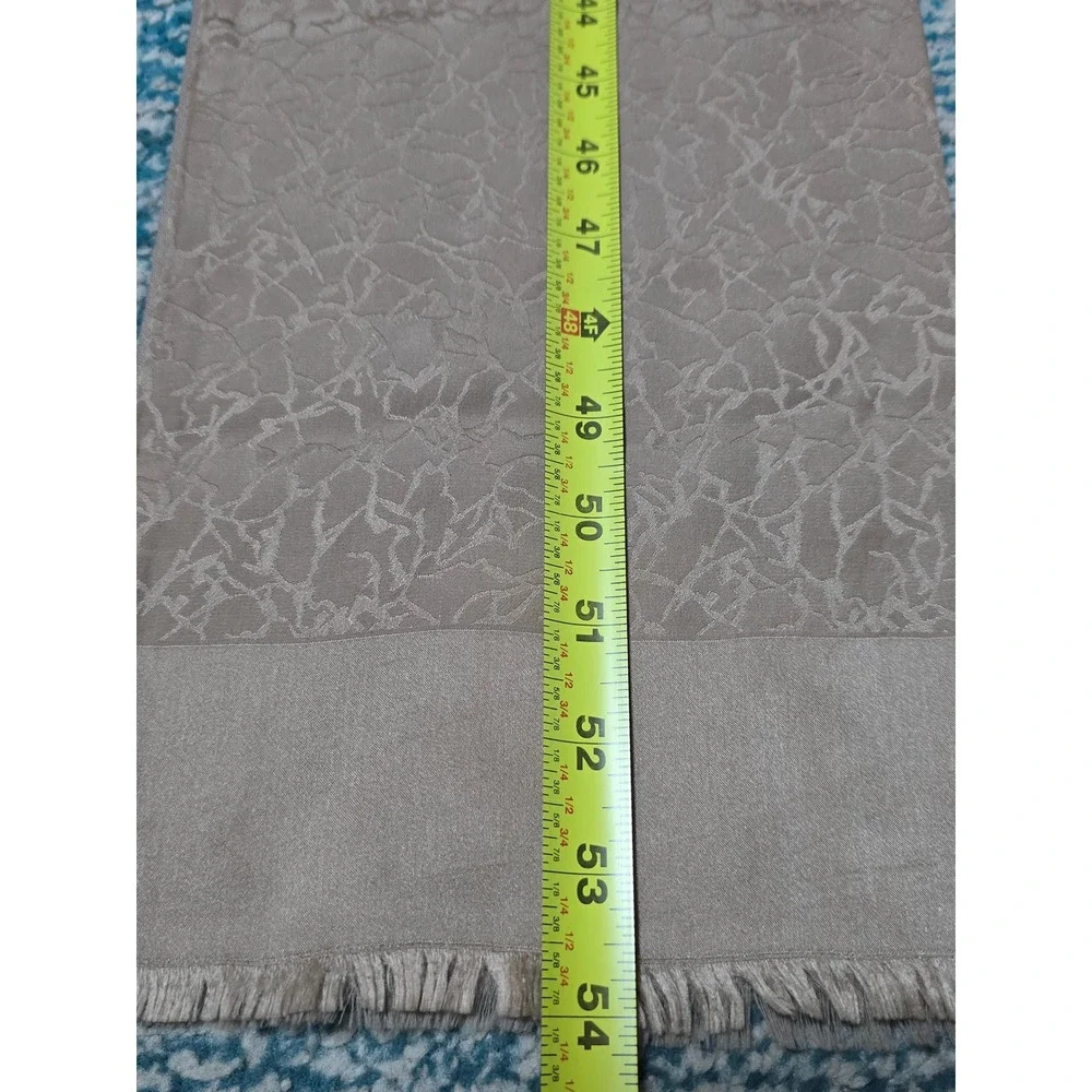 Taupe scarf with Floral Pattern 54